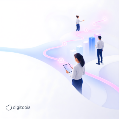 Transformation measurement dashboard tracking maturity score progression across enterprise capabilities